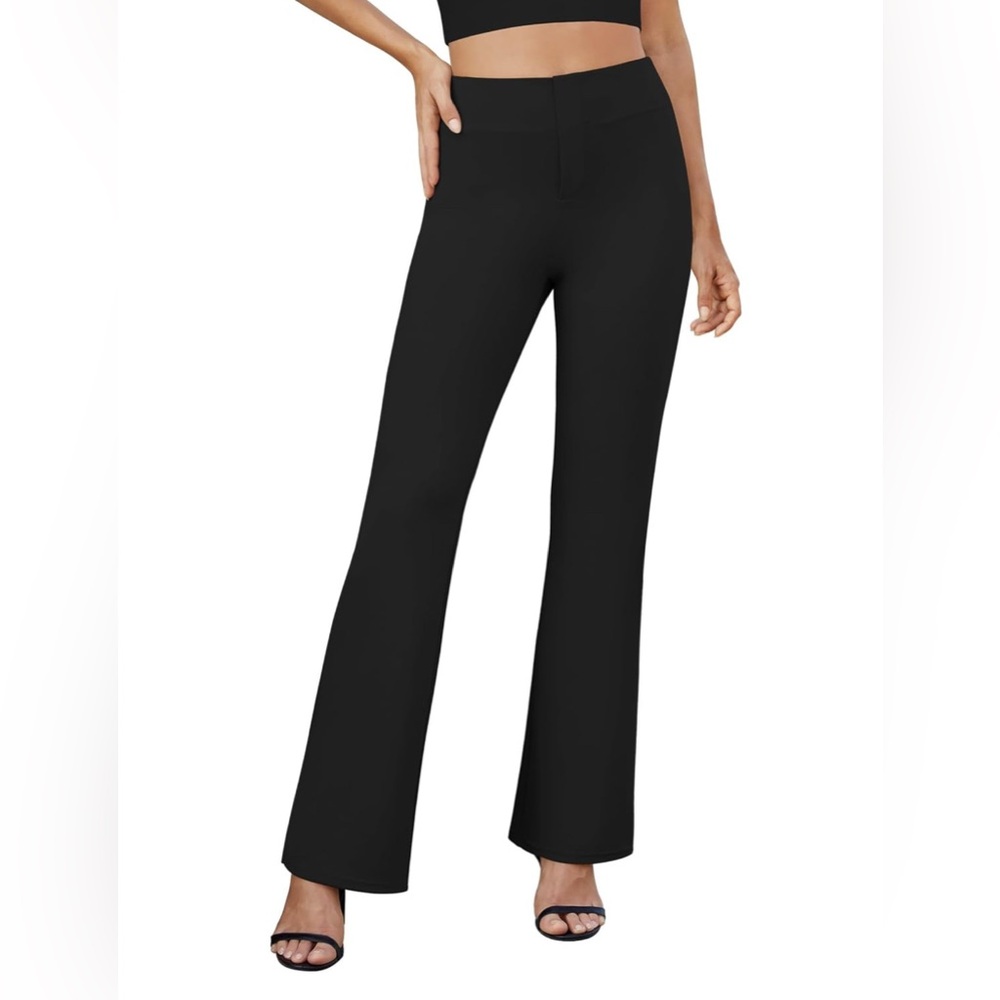 Bootcut Stretchy Dress Pants Business Office High Waist Flare Slacks M 8-10 NWT